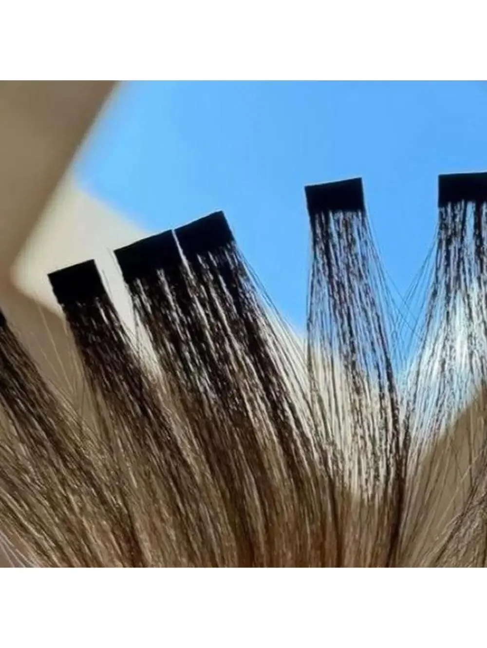 Natural Wavy Human Hair Weft Extensions - 24in, 100g, 12A Grade